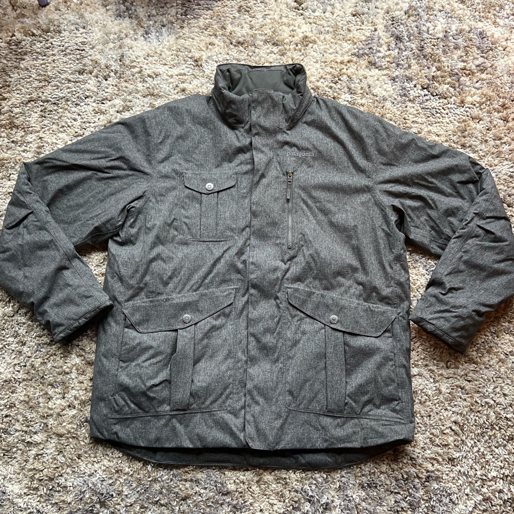 Patagonia Duck Down Insulated Grey Winter Coat